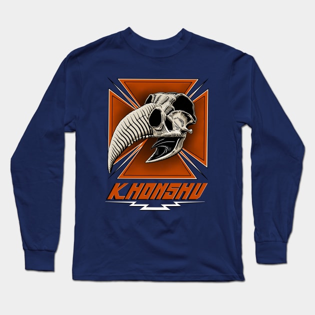 Khonshu skull Long Sleeve T-Shirt by sk8rDan